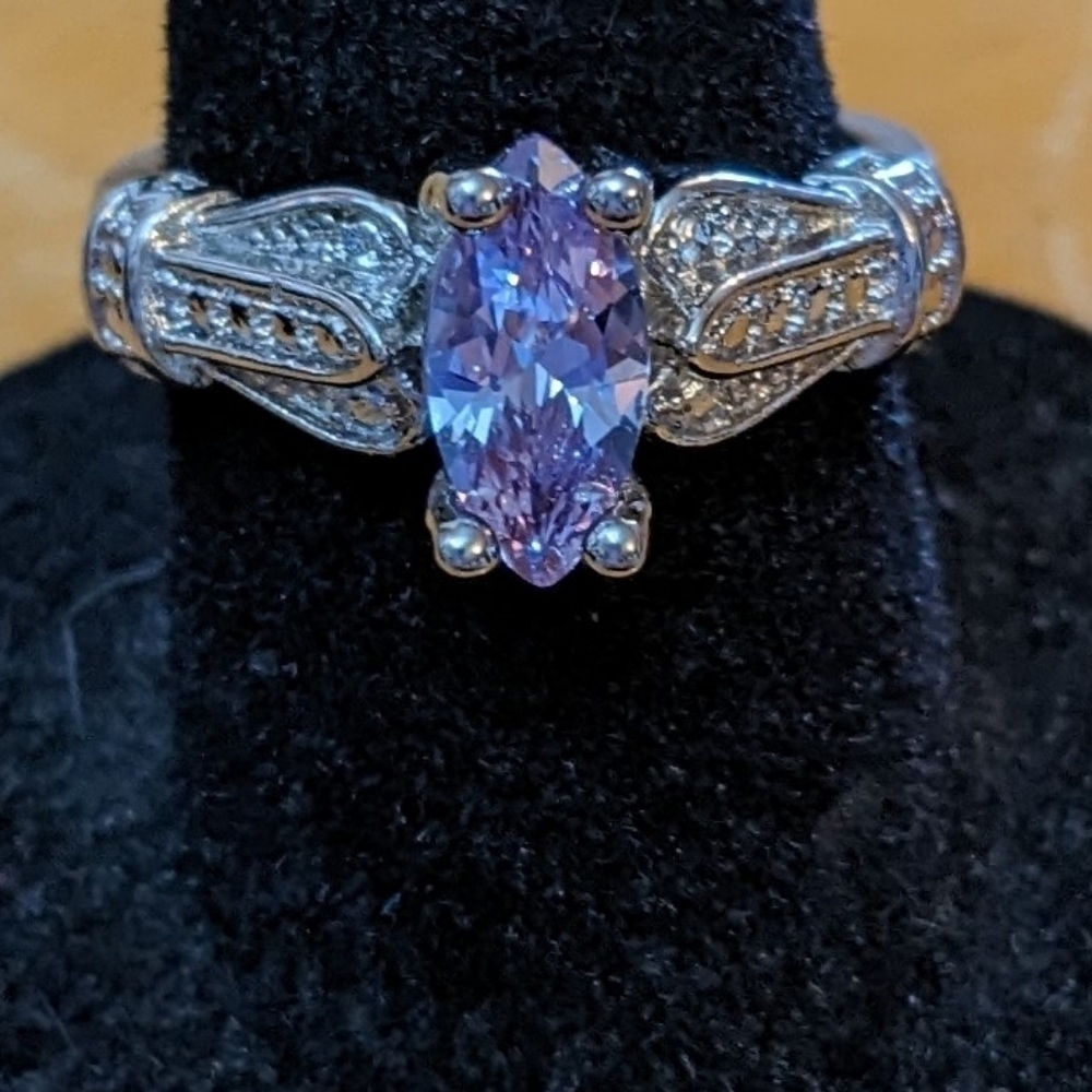 New June birthstone purple ring size 6, T1B7J